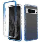 For Google Pixel 8 Pro Shockproof Clear Gradient PC + TPU Phone Case(Blue)