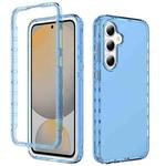 For Samsung Galaxy S24 FE 5G Shockproof Clear Gradient PC + TPU Phone Case(Blue)