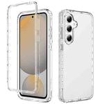 For Samsung Galaxy S24 FE 5G Shockproof Clear Gradient PC + TPU Phone Case(Transparent)