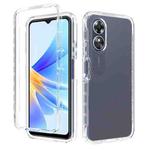 For OPPO A17 4G Shockproof Clear Gradient PC + TPU Phone Case(Transparent)