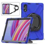 For Xiaomi Redmi Pad Pro 12.1 Silicone Hybrid PC Tablet Case with Holder & Shoulder Strap(Blue)