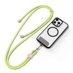 DUX DUCIS Garden Series Begonia Pattern Adjustable Crossbody Phone Lanyard(Green Yellow)