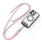 DUX DUCIS Garden Series Begonia Pattern Adjustable Crossbody Phone Lanyard(Light Pink)