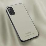 For Samsung Galaxy S20 FE HUIYI Leather Magnetic Phone Case(White)