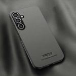 For Samsung Galaxy S24 FE 5G HUIYI Leather Magnetic Phone Case(Grey)