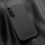 For Samsung Galaxy S25 5G HUIYI Leather Magnetic Phone Case(Black)