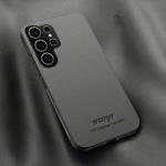 For Samsung Galaxy S25 Ultra 5G HUIYI Leather Magnetic Phone Case(Grey)