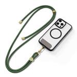 DUX DUCIS Garden Series Tile Pattern Adjustable Crossbody Phone Lanyard(Army Green)