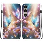 For Sony Xperia 1 VI Crystal Texture Colored Drawing Leather Phone Case(Butterfly Love Flower)