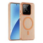 For Xiaomi 15 MagSafe Frosted Translucent TPU + PC Full Coverage Phone Case(Orange)