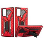 For Samsung Galaxy Note20 Shockproof TPU + PC Protective Case with Holder(Red)