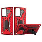 For Samsung Galaxy Note20 Ultra Shockproof TPU + PC Protective Case with Holder(Red)