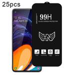 For Samsung Galaxy A60 25pcs High Aluminum Large Arc Full Screen Tempered Glass Film