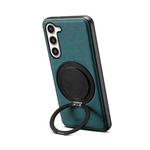 For Samsung Galaxy S23+ 5G Denior A14 Skin Feel Rotating Holder MagSafe Phone Case(Blue)