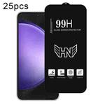 For Samsung Galaxy S23 FE 5G 25pcs High Aluminum Large Arc Full Screen Tempered Glass Film