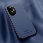 For Honor 300 HUIYI Leather Magnetic Phone Case(Blue)
