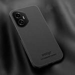 For Honor 300 HUIYI Leather Magnetic Phone Case(Black)