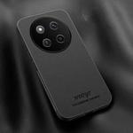 For Honor X60 Pro HUIYI Leather Magnetic Phone Case(Black)