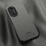 For Honor 200 Pro HUIYI Leather Magnetic Phone Case(Grey)