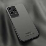 For Honor 200 Lite Global HUIYI Leather Magnetic Phone Case(Grey)