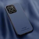 For Honor X8c 4G HUIYI Leather Magnetic Phone Case(Blue)