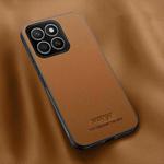 For Honor X8c 4G HUIYI Leather Magnetic Phone Case(Brown)