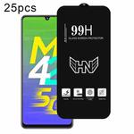 For Samsung Galaxy M42 5G 25pcs High Aluminum Large Arc Full Screen Tempered Glass Film