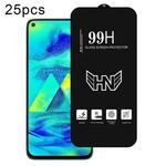 For Samsung Galaxy M40 25pcs High Aluminum Large Arc Full Screen Tempered Glass Film