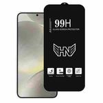 For Samsung Galaxy S25 5G 0.18mm High Aluminum Large Arc Full Screen Tempered Glass Film, Support Fingerprint Unlocking