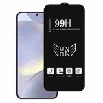 For Samsung Galaxy S25+ 5G 0.18mm High Aluminum Large Arc Full Screen Tempered Glass Film, Support Fingerprint Unlocking