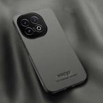For vivo iQOO 13 HUIYI Leather Magnetic Phone Case(Grey)