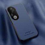 For vivo S20 Pro HUIYI Leather Magnetic Phone Case(Blue)