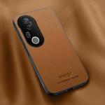 For vivo S20 Pro HUIYI Leather Magnetic Phone Case(Brown)