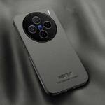 For vivo X200 HUIYI Leather Magnetic Phone Case(Grey)