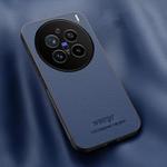 For vivo X200 Pro HUIYI Leather Magnetic Phone Case(Blue)