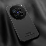 For vivo X200 Pro HUIYI Leather Magnetic Phone Case(Black)