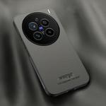 For vivo X200 Pro HUIYI Leather Magnetic Phone Case(Grey)
