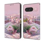 For Google Pixel 9 / 9 Pro Fresh Painted Leather Phone Case(Garden)