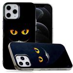 For iPhone 12 / 12 Pro Painted Pattern TPU Protective Case(Eyes Teeth)