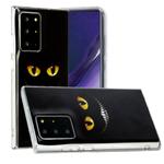 For Samsung Galaxy Note20 Ultra Painted Pattern TPU Protective Case(Eyes Teeth)
