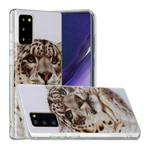 For Samsung Galaxy Note20 Painted Pattern TPU Protective Case(Leopard Head)