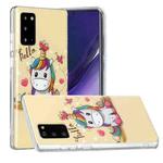 For Samsung Galaxy Note20 Painted Pattern TPU Protective Case(Unicorn)