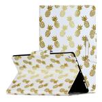 For Amazon Fire HD 8 (2017) Painted Pattern Horizontal Flip Leather Case with Holder(Pineapple)