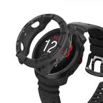 For Polar Vantage M3 Half Coverage Hollow TPU Armor Watch Protective Case(Black)