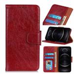 For iPhone 12 / 12 Pro Napa Texture Horizontal Flip Leather Case with Holder & Card Slot & Wallet(Red)