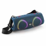 T&G TG676 30W Music Battle Drum Portable Strap Bluetooth Speaker with RGB Light(Blue)