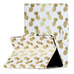 For Huawei MediaPad T5 Painted Pattern Horizontal Flip Leather Case with Holder(Pineapple)