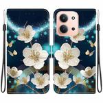 For Redmi 15C 4G 173.1mm / 15C 5G 173.1mm Crystal Texture Colored Drawing Leather Phone Case(Magnolia)