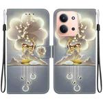 For Redmi 15C 4G 173.1mm / 15C 5G 173.1mm Crystal Texture Colored Drawing Leather Phone Case(Sika Deer)
