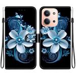 For Redmi 15C 4G 173.1mm / 15C 5G 173.1mm Crystal Texture Colored Drawing Leather Phone Case(Black Orchid)